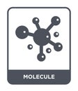 molecule icon in trendy design style. molecule icon isolated on white background. molecule vector icon simple and modern flat
