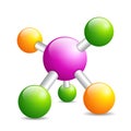 Molecule icon Royalty Free Stock Photo