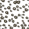 Molecule icons set pattern Royalty Free Stock Photo