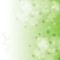 Molecule illustration green