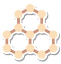 Molecule Isolated Vector Icon Editable