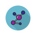 Molecule line icon, vector illustration