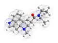 The molecule of LSD Royalty Free Stock Photo