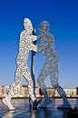 Molecule man in berlin Royalty Free Stock Photo