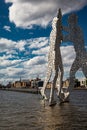 Molecule Man metal sculpture in Berlin, Germany.