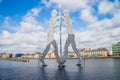 Molecule Man sculpture in Berlin, Germany