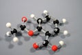 Molecule model of acetylsalicylic acid HC9H7O4 Royalty Free Stock Photo