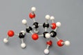 Fructose molecule model