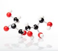 Molecule model of fructose / fruit sugar