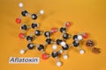 Molecule model og Aflatoxin B1