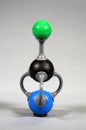 Molecule model of potassium cyanide