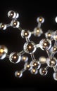 Molecule model. Science concept. 3d rendering,conceptual image. Royalty Free Stock Photo