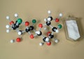 Molecule model of the sweetener Succralose E955.