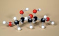 Molecule model of the sweetener Xylitol E967