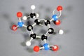 Molecule model of TNT Trinitrotoluene Royalty Free Stock Photo