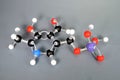 Molecule model of Vitamin B6 Royalty Free Stock Photo