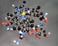Molecule model of Vitamin B12. Royalty Free Stock Photo