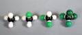 Models of methane with different grades of substitution