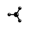 Molecule, Neuron, Atom, Chemistry Flat Vector Icon