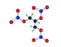 Molecule Nitroglycerin 3D