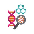 molecule particule laboratory icon Royalty Free Stock Photo