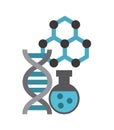 molecule particule laboratory icon Royalty Free Stock Photo