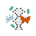molecule particule laboratory icon Royalty Free Stock Photo