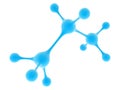 Molecule of propane Royalty Free Stock Photo
