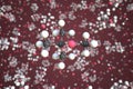 Molecule of methyl tert-butyl ether, conceptual molecular model. Scientific 3d rendering