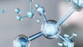 molecule or serum or atom, Serum Liquid Cream ,Collagen Clear Crystal Premium Serum and Vitamin Skin Care, Abstract structure
