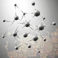 Molecule structure background illustration Royalty Free Stock Photo