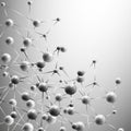 Molecule structure background illustration Royalty Free Stock Photo