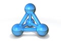 Molecule Structure Blue Royalty Free Stock Photo