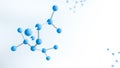 Molecule structure with chemical bonds