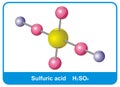 Molecule of sulfuric acid