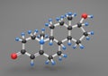 Molecule Testosterone Royalty Free Stock Photo
