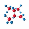 Molecule valine Royalty Free Stock Photo