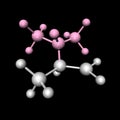 Molecule valine Royalty Free Stock Photo