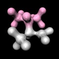 Molecule valine Royalty Free Stock Photo