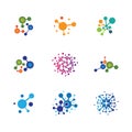 Molecule vector icon Royalty Free Stock Photo