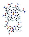 Molecule Vitamin B12 3D