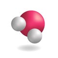Molecule water H2O symbol