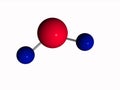 Molecule - water - H2O Royalty Free Stock Photo