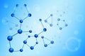 Moleculer illustration background Royalty Free Stock Photo