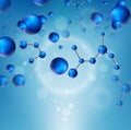 Moleculer illustration background Royalty Free Stock Photo