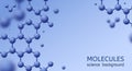 Molecules. Abstract micro molecule structure, biotechnology science research. Pharmaceutical innovation microbiology