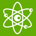 Molecules of atom icon green Royalty Free Stock Photo