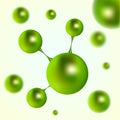 Molecules and Atoms - vector illustration Royalty Free Stock Photo