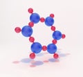 Molecules of H2O Royalty Free Stock Photo