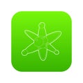 Molecules icon green vector Royalty Free Stock Photo